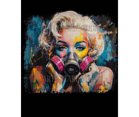 Koszulka Marilyn Monroe maska,100% bawełna luźna koszulka, t-shirt